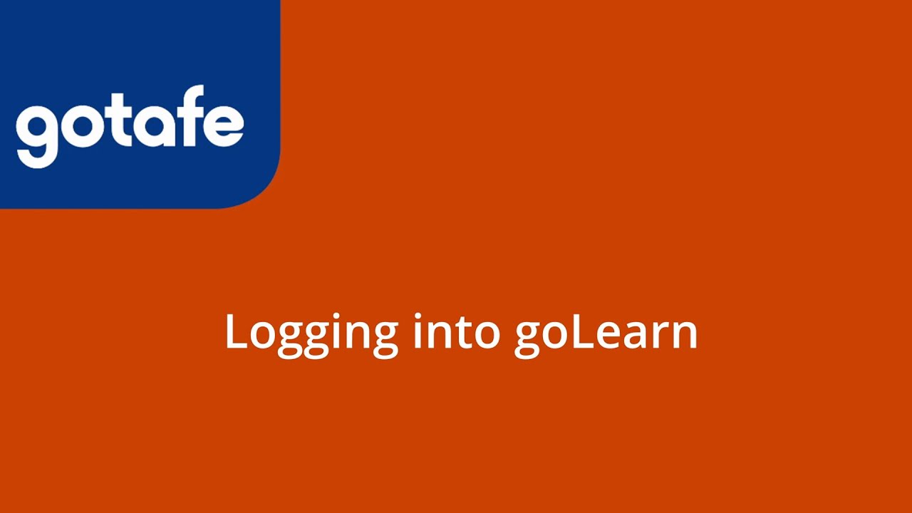 Student Tutorial | Logging in to goLearn
