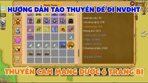 Hướng dẫn tạo thuyền game Làng Hải Tặc đi NVĐHT #langhaitac #funnysoft