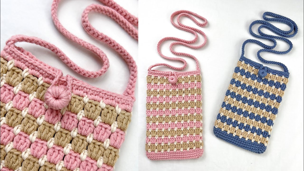 Crochet Phone Bag Pattern PDF Crochet Phone Pouch Handmade Phone Pouch  Phone Pouch With a Pocket I Christmas Gift - Etsy India