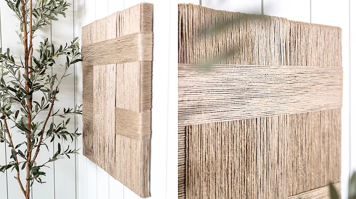 CRATE & BARREL Inspired Decor DIY // Modern Boho Art
