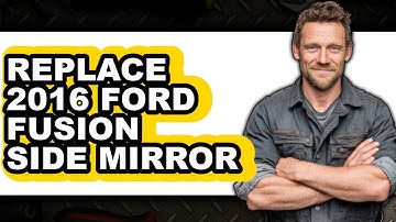 How to Replace 2016 Ford Fusion Side Mirror - Step By Step