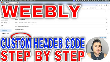 ✅ Hoe u aangepaste headercode toevoegt aan uw Weebly-website 🔴