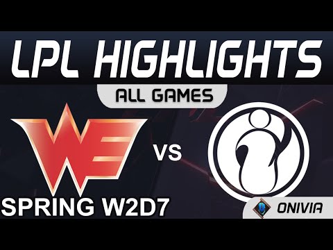 WE vs IG Highlights ALL GAMES LPL Spring Season 2021 W2D7 Team WE vs Invictus Gaming Onivia