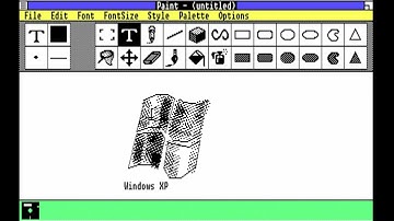 Drawing Windows Logos on The FIRST Version Of Windows (1.01) Tutorial (Windows 1.01 And XP Logos)