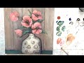 Acrylic Painting for beginners/ Still Life/ Textured Art/ Acrylic/MariArtHome