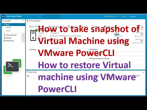 How to take snapshot of Virtual Machine using VMware PowerCLI ? | How to restore VM using PowerCLI ?
