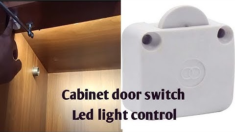 ☑️Cabinet door switch on/off || cabinet door led strip light control || wardrobe light