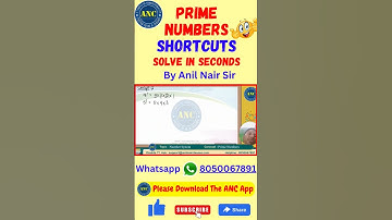 Number System | ‎@AnilNairClasses  | #mathstricks #math #cat2024 #competitiveexams #factors