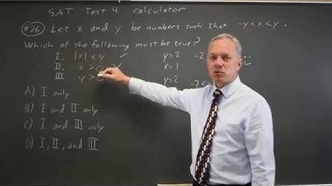 SAT Test 4: Inequalities - question #4-26