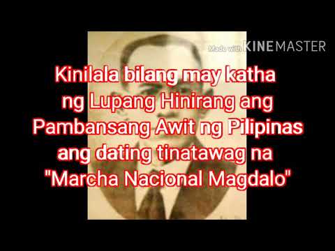 Sino Ang Gumawa Ng Pambasang Awit Ng Pilipinas
