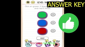 Brain Test Tricky Puzzles LEVEL 192 Click on green 3 times blue 10 times and red 5 times