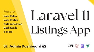 Laravel 11, Inertia JS, Vue JS Listing App: #32 Admin Dashboard (Change user role)