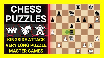 Chess Puzzles to Practice. Themes: Kingside attack, Very long puzzle, Master games. Learn