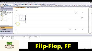 คำสั่ง Filp Flop FF  ใช้งานอย่างไร ใน PLC Mitsubishi : miniature innovation