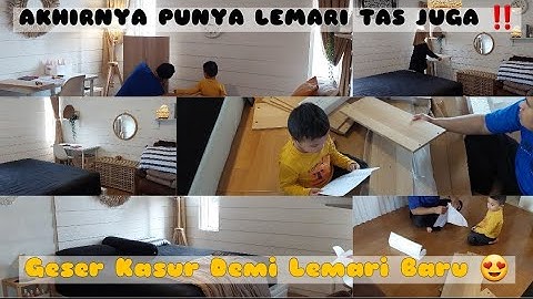Akhirnya Beli Lemari Tas Juga ‼️ Unboxing Geser Kasur Demi Lemari Baru 😍 Semangatin Diri Sendiri YuK