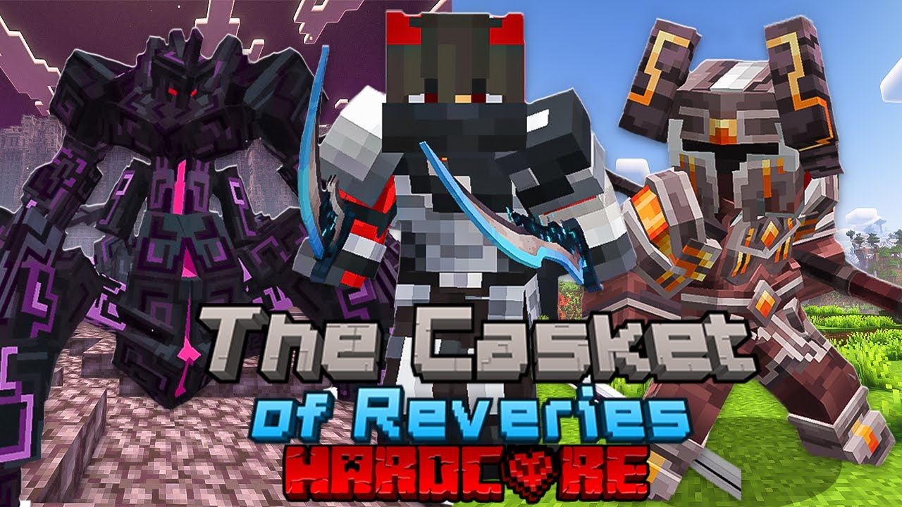 I Survived 100 Days And Became OP In Casket Of Reveries In Hardcore Minecraft!