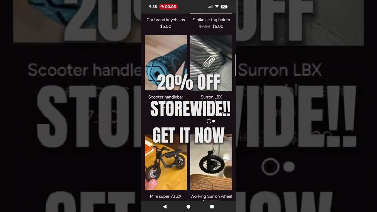 20% off storewide!! #shorts #trending #fyp  #dirtbike #ebike #surron #mtb #discount #youtubeshorts