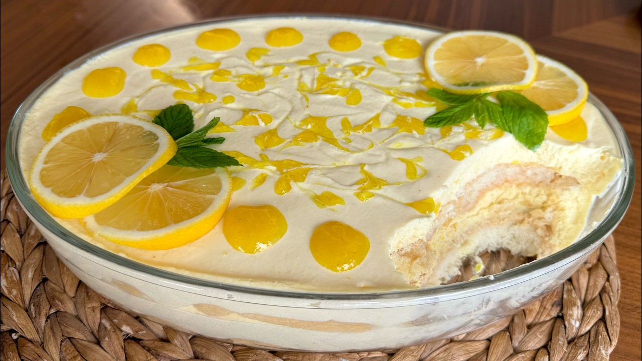 BU TATLI YAZA DAMGASINI VURACAK❗️Hafif ve Fresh Lezzetiyle Limonlu Tiramisu Tarifi🍋Çiçekintarifleri
