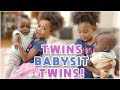 Twins Babysit Other Twins!