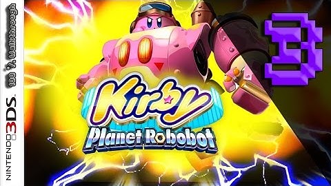 Kirby: Planet Robobot - 100% Walkthrough Part 3 - Level 1 - 3 (All Code Cubes - Story Mode, English)