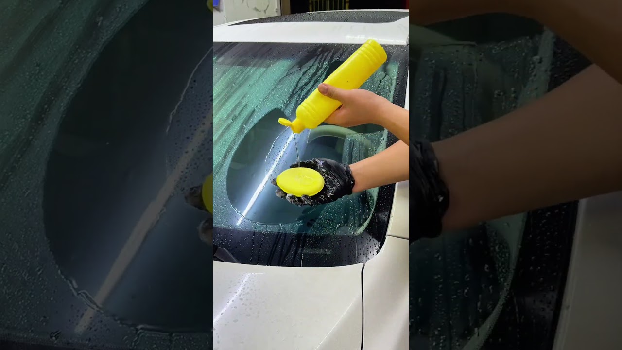 Foggy Windows on Rainy Nights? Try This Glass Oil Film Cleaner Brush!🚗