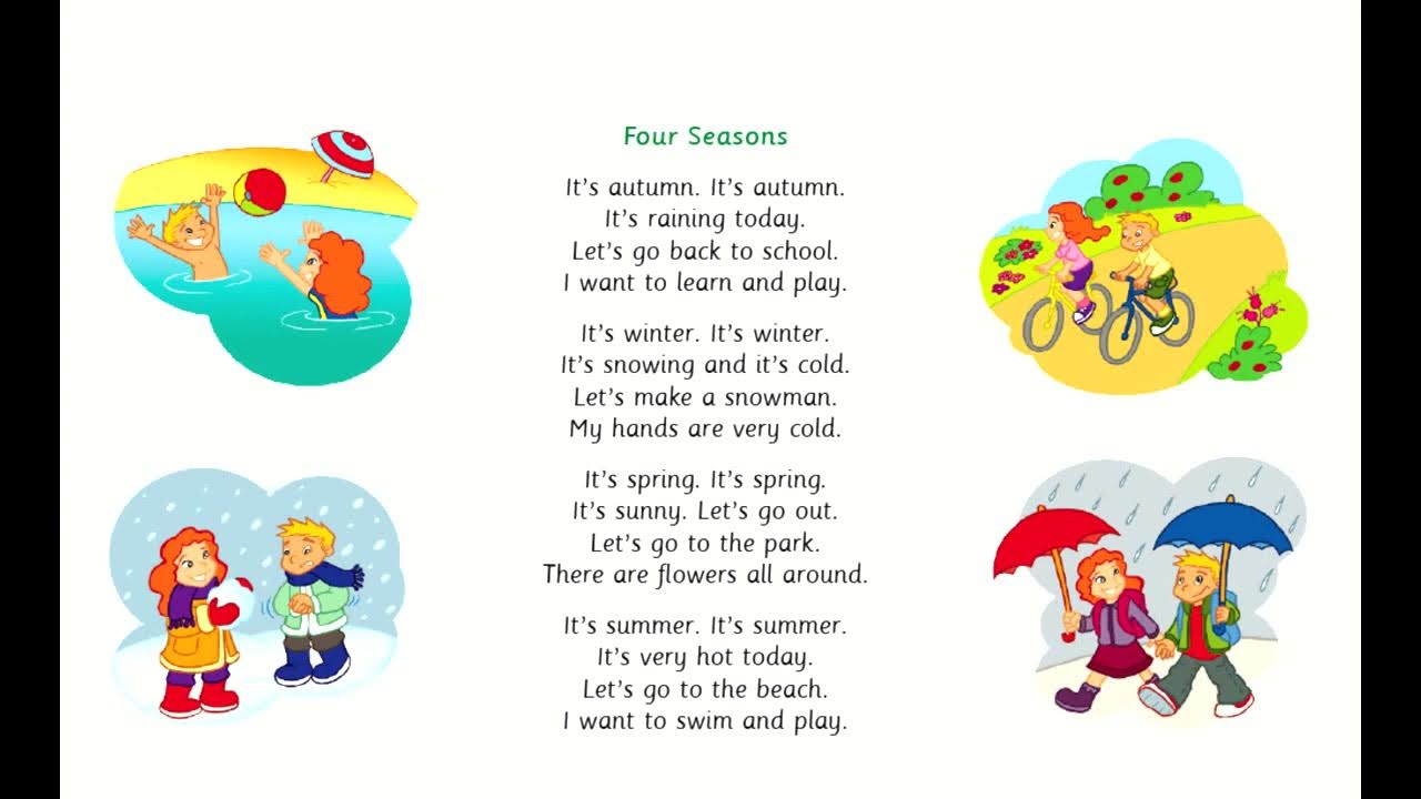 Слова про времена года. Four Seasons песня. Seasons Song. Seasons текст. Песня Seasons Song.