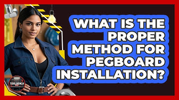 What Is the Proper Method for Pegboard Installation?