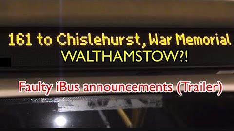 Faulty iBus announcements (Trailer)