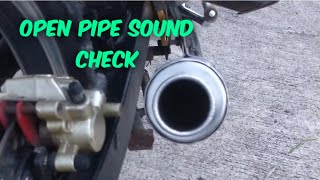 Stock Pipe to Open Pipe| Sound check| DBS Pipe #muffler #openpipe