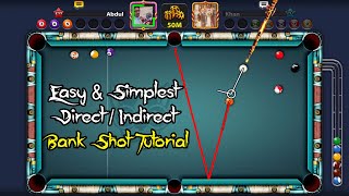 Easy 8 Ball Pool Direct indirect Bank shot trick tutorial Urdu/Hindi screenshot 2