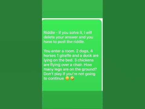#shorts || Riddle|| You enter a room 2 dogs ,4 horses 1 giraffe & duck