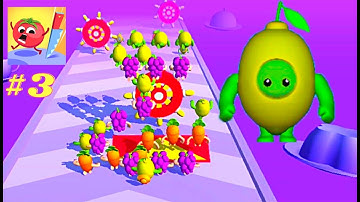 Fruit Rush 3D‬ ​​- MAX LEVEL Gameplay Android,iOS  All Levels (23-25)