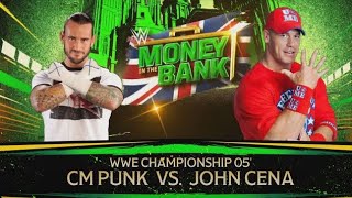 CM Punk vs John Cena For The WWE Championship At MITB'11