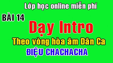 [Bài 14] Hướng Dẫn InTro theo vòng hòa âm Dân Ca điệu Chachacha || Áp dụng cho nhiều bài hát.
