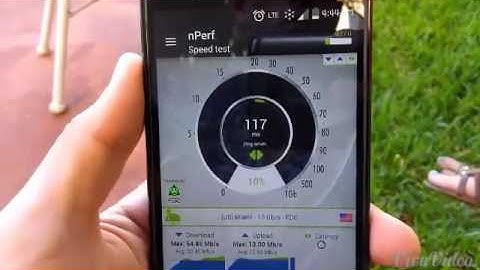 Sprint LTE speed test (1-2 bars signal)