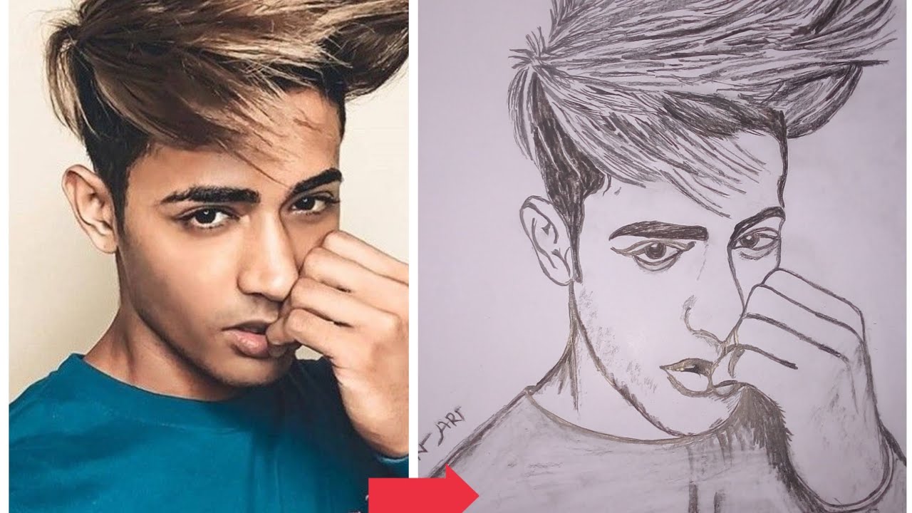 Danish zehen original pencil art by sujan YouTube