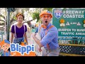 Blippi and Meekah Ride Roller Coasters At A Theme Park! | Educational Videos for Kids