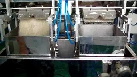 Rice weighing video for 2 head linear weigher from Wilpac