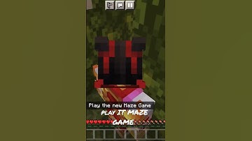 Minecraft play it maze game #shortsfeed