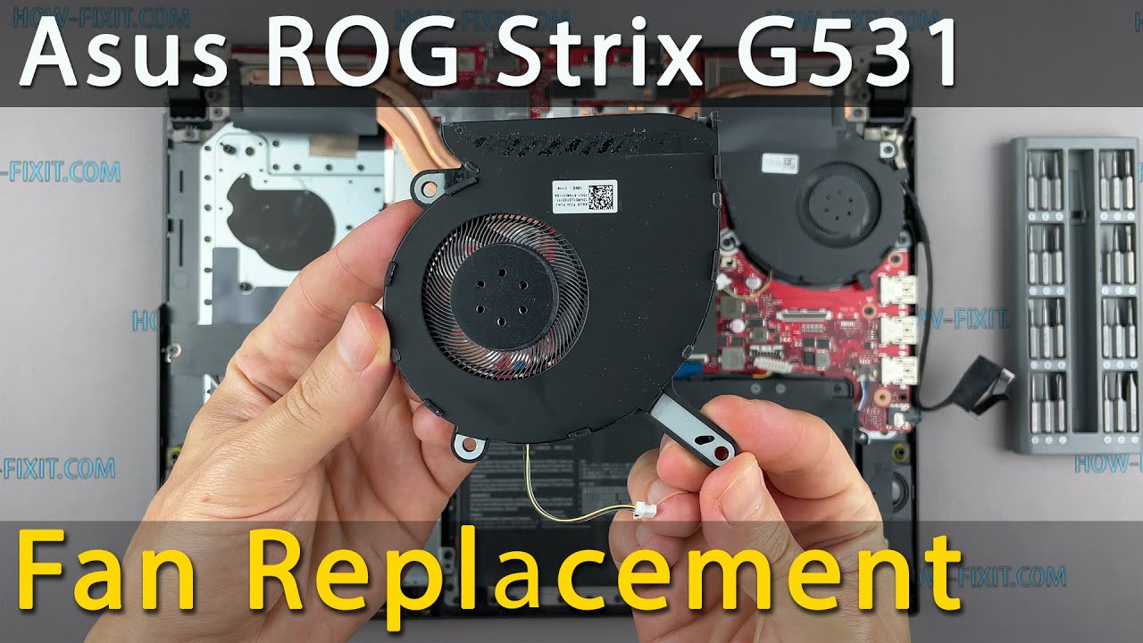 Tidsplan Uden for detail Asus ROG Strix G531 Fan Replacement - YouTube