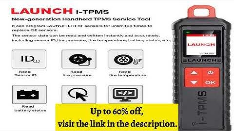 A must-have product! Launch i-TPMS Handheld TPMS Service Tool Can be Binded with X-431 Scanner and