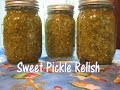 Sweet Pickle Relish - without onions or peppers