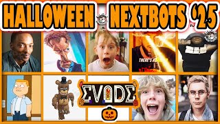 2025 EVADE HALLOWEEN NEXTBOTS & Their ORIGINS AND SOUND STORIES  / Roblox