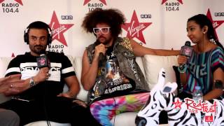 Redfoo and the Virgin Radio team at RedFestDXB