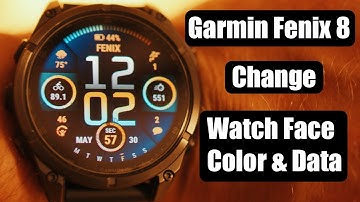 Fenix 8 – How to Change Watch Face Color & Data Fields! ⌚🎨