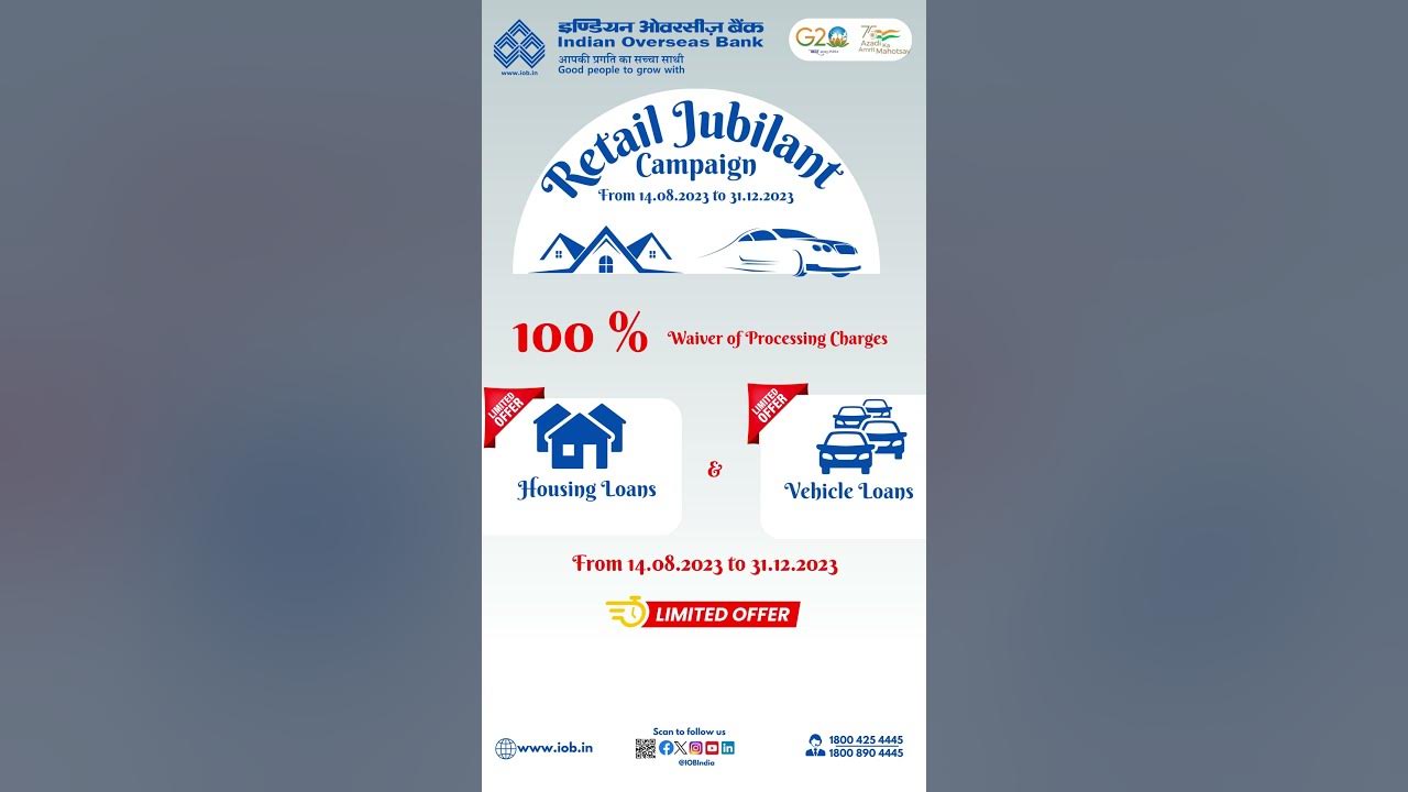 iob-no-processing-charges-iobhousingloan-iobvehicleloan