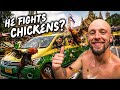 This Taxi Driver Fights Chickens For Money?...