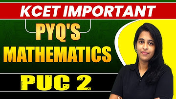 KCET Maths Most Repeated PYQs 🔥 | Score Boosting Questions! #kcet