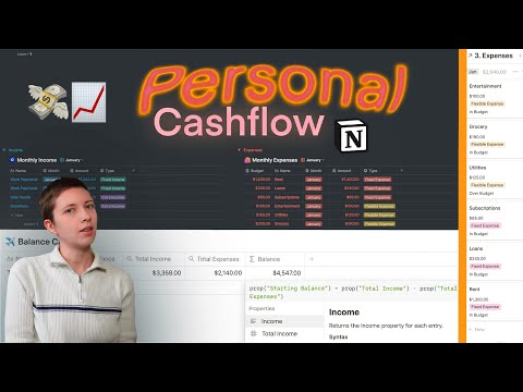 Notion Build With Me: Track Budget, Income And Expenses