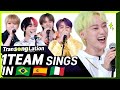 K-POP STARS sing in THREE Languages🎤| POR/SPN/ITA| 1TEAM | TRANSONGLATION